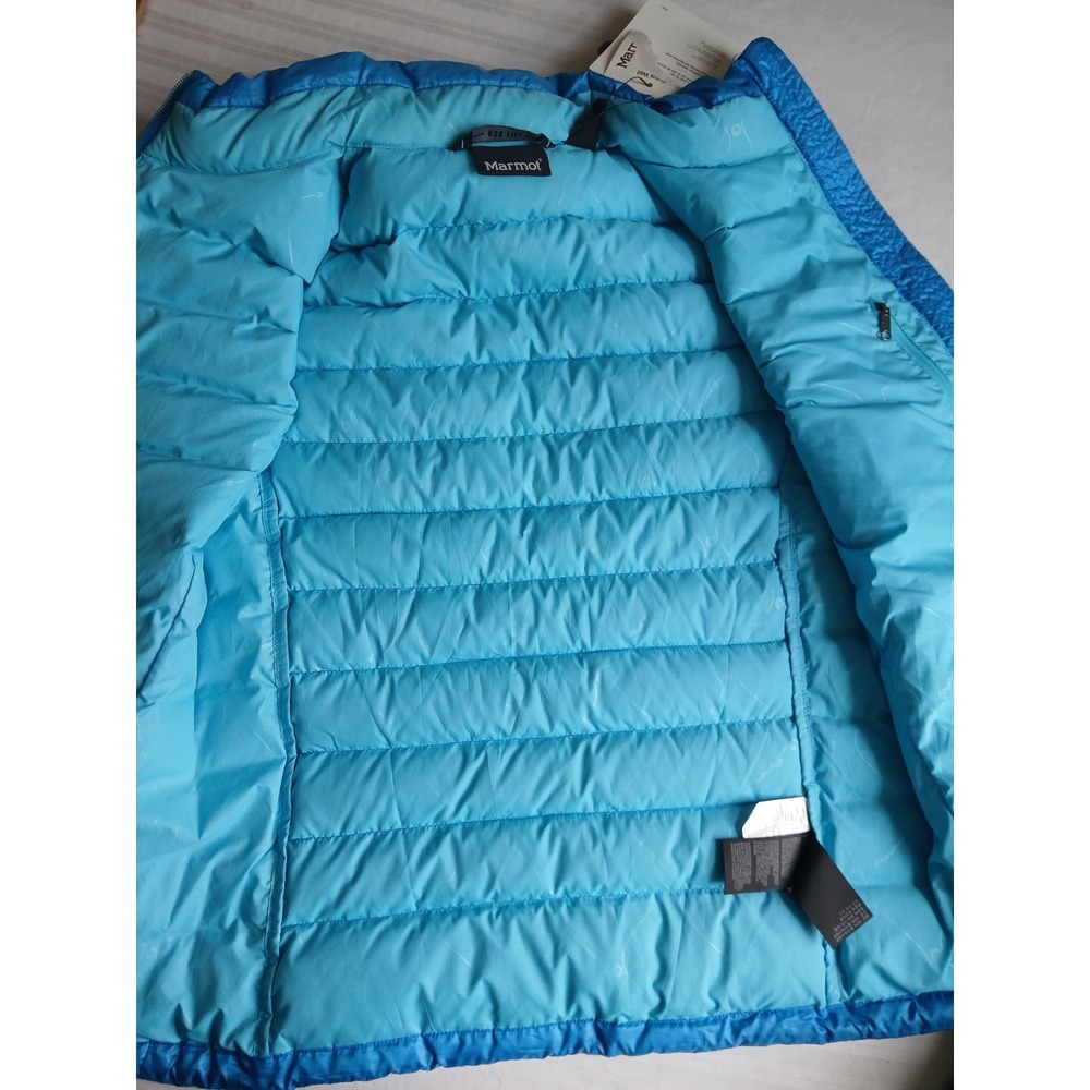 Marmot Vest Medium Womens 800 Fill Down Puffer Quilted Zip Pockets Outdoor New - Picture 11 of 14
